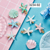 Impression Star shape Style 12 Pcs multicolor Hair Clip Set